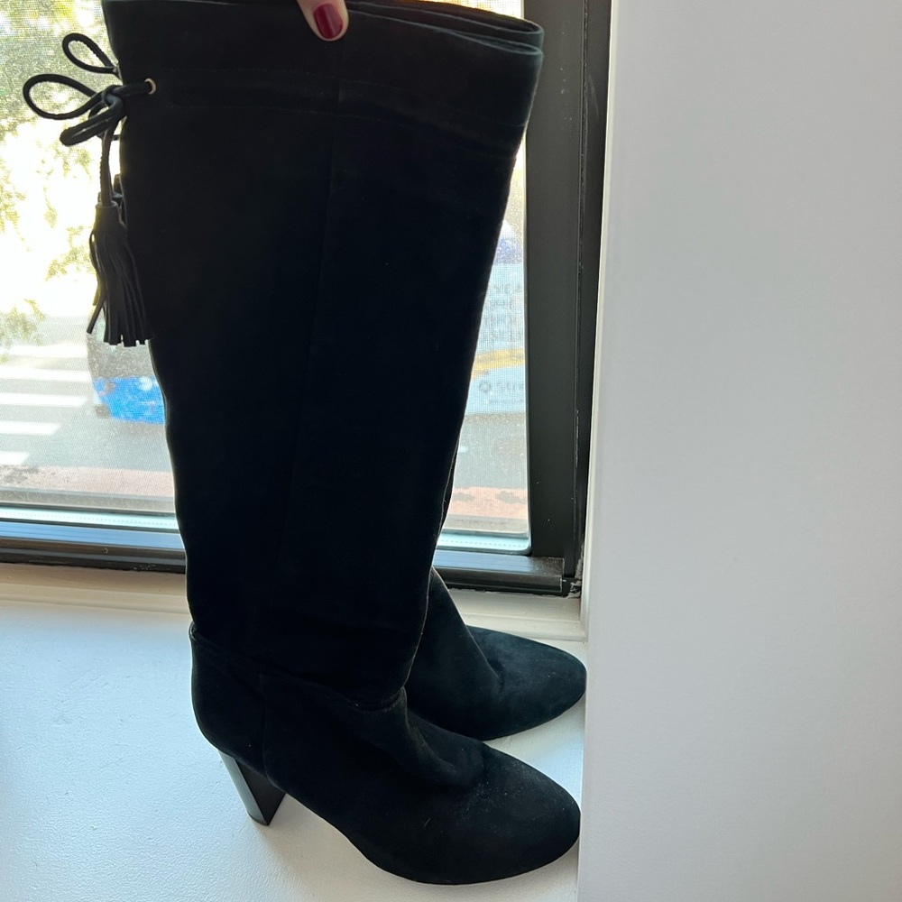 Kate Spade Black Suede Boots - Picture 4 of 4